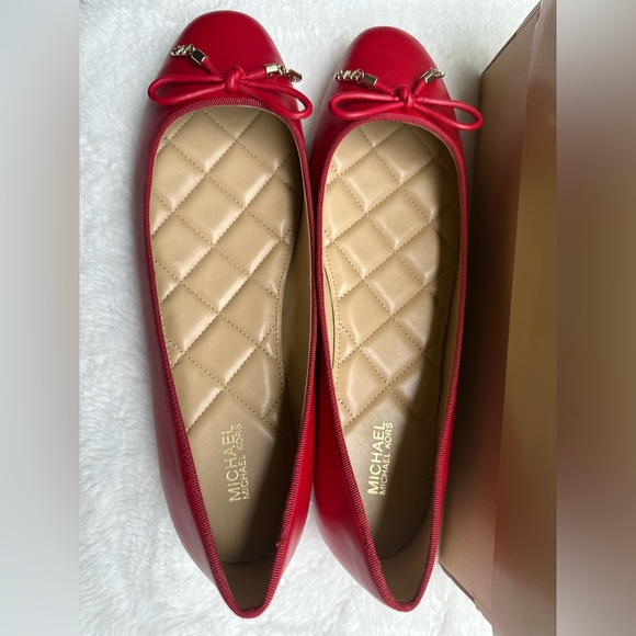 Michael Kors Women’s Ballet Flats Red - Picture 2 of 11